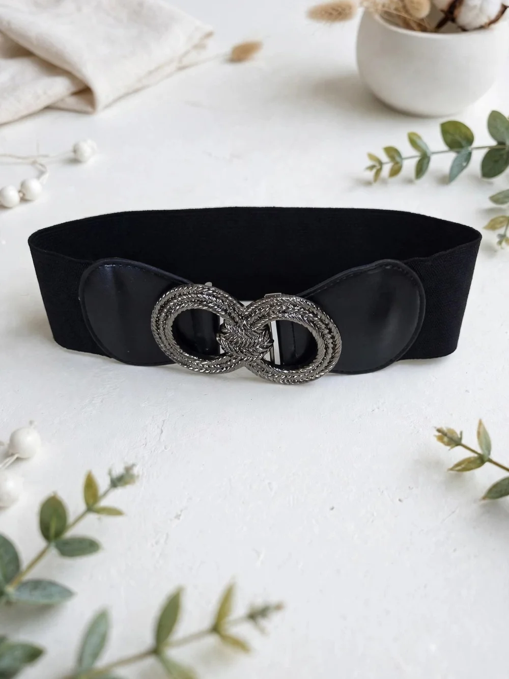 Women's Belt retro vintage Stretchy Cinch Belt 3 Inch Wide